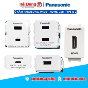 Ổ Cắm Panasonic Wide – HDMI, USB, Type A-C