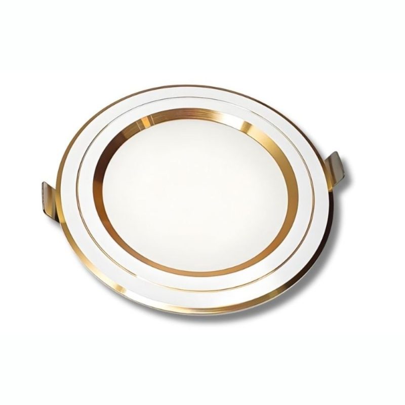 Đèn LED âm trần Panasonic 9W Color Rim 3 màu viền vàng - Thiết bị điện ...